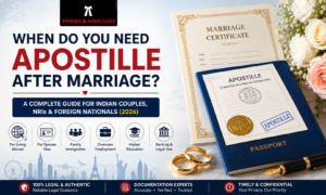 When Do You Need Apostille After Marriage? A Complete Guide for Indian Couples, NRIs & Foreign Nationals